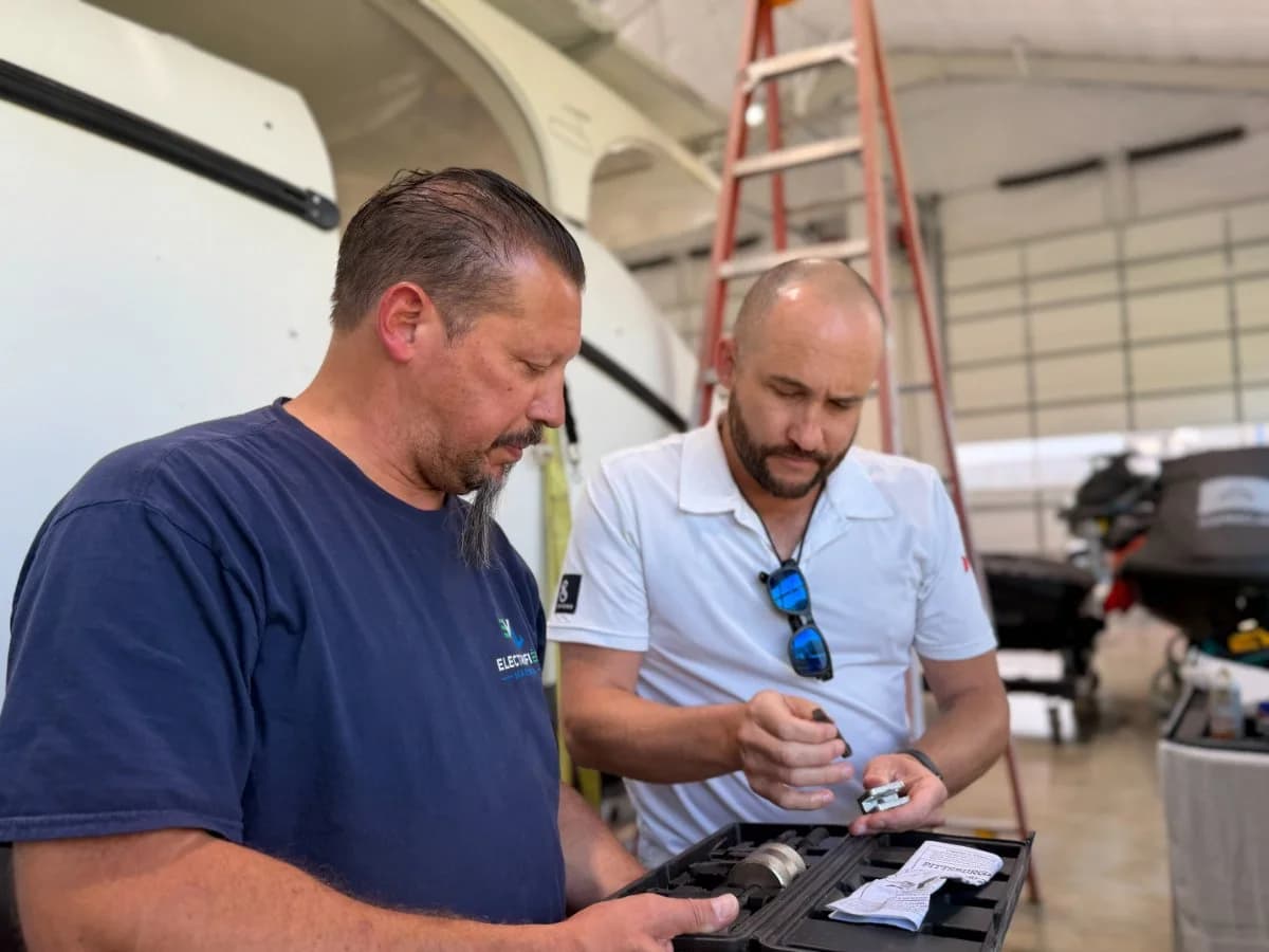 Planning an electric propulsion installation in the shop